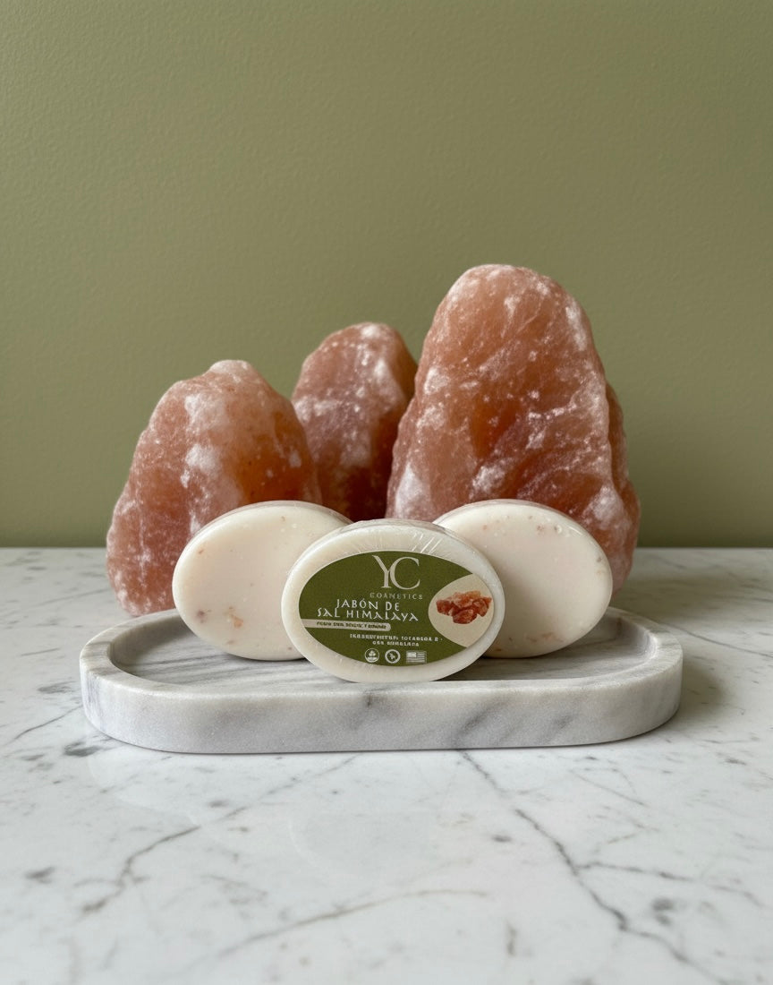 Jabón de sal himalaya - Himalayan salt soap