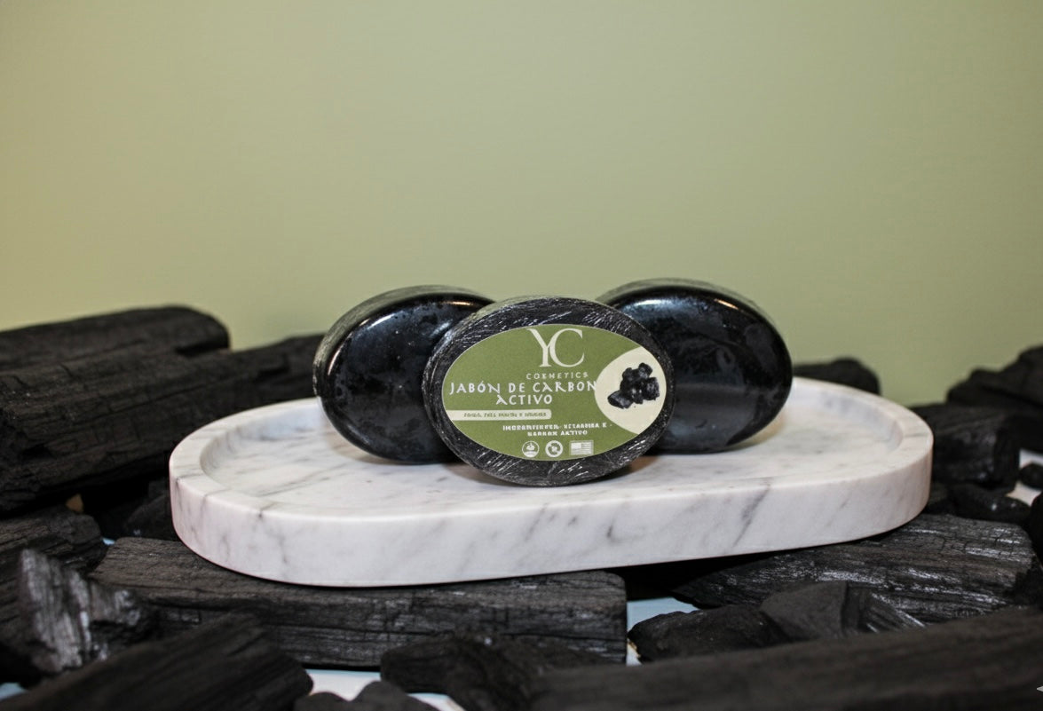 Jabón de carbón activo-Activated carbon soap